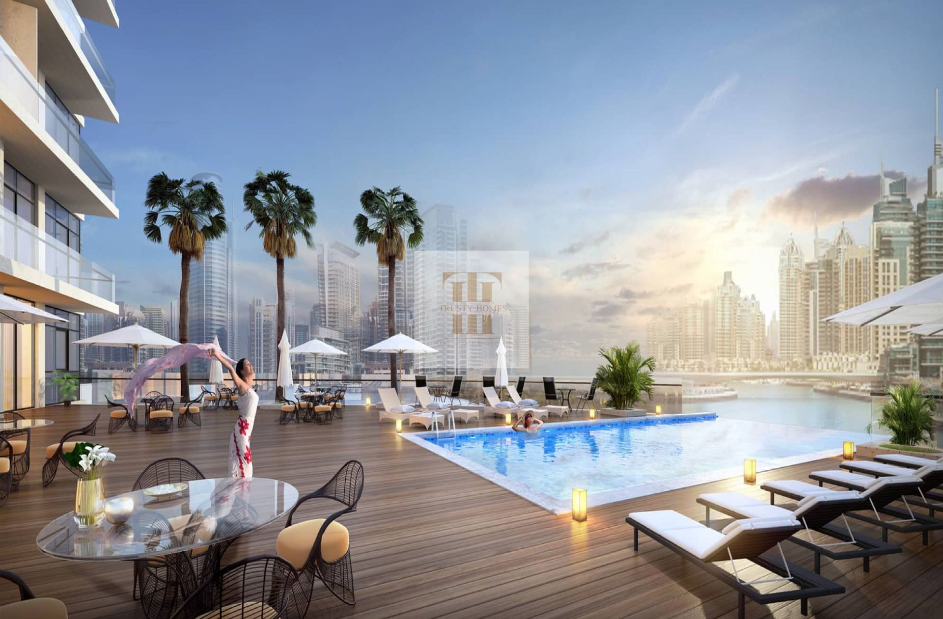 The Most Luxurious Project In Marina | 2 Bed + Maid JBR View | Fully Furnished Amazing Unit | Ready To Move