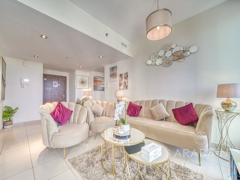1 Bed Partial | Sea View | Furnished | Low Floor