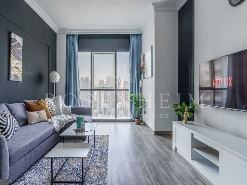 Furnished|Balcony with Panoramic View | High Floor