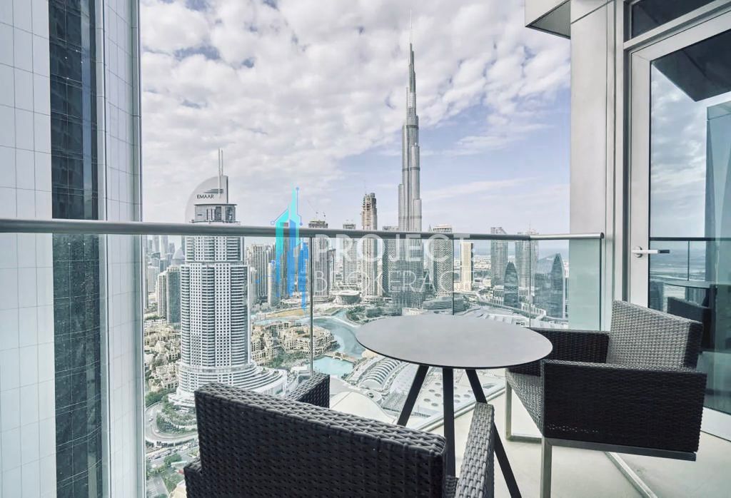 Burj and Fountain View | High Floor | Spacious Lay Out